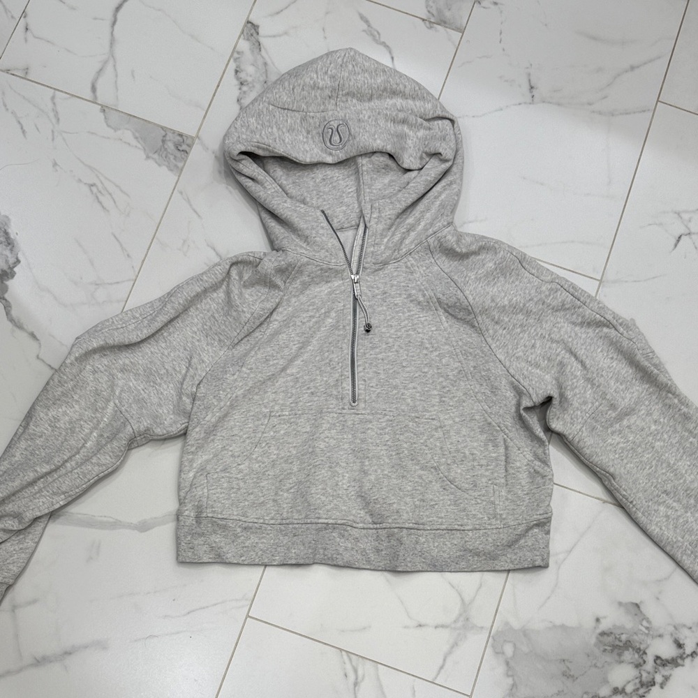 Lululemon Gray Zip-Up scuba Hoodie XS/S
